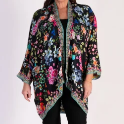 Clearance Eden Floral Embellished Kimono Women Tops