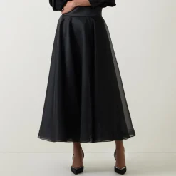 Clearance Edie High-Rise Organza Flared Skirt Women Skirts
