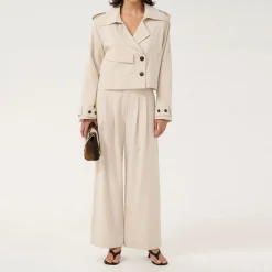 Edina High-Rise Wide Leg Trousers Women Trousers & Shorts