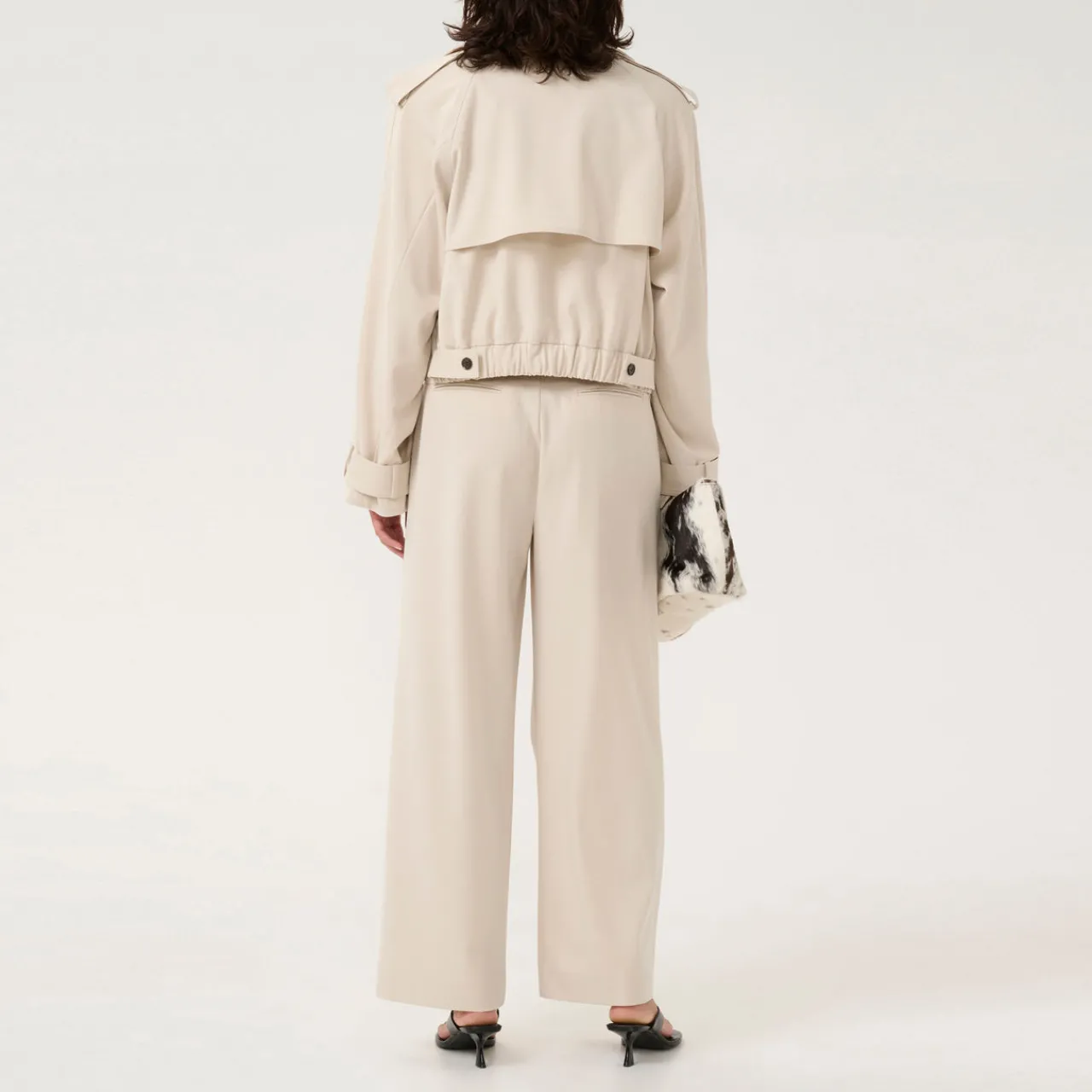 Edina High-Rise Wide Leg Trousers Women Trousers & Shorts