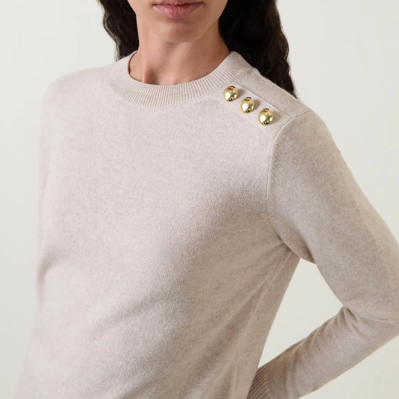 Best Eleanor Button-Detail Sweater Women Sweaters & Cardigans