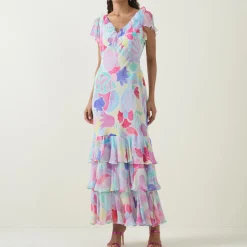 Discount Eleanor Tulip Ruffled Dress Women Dresses