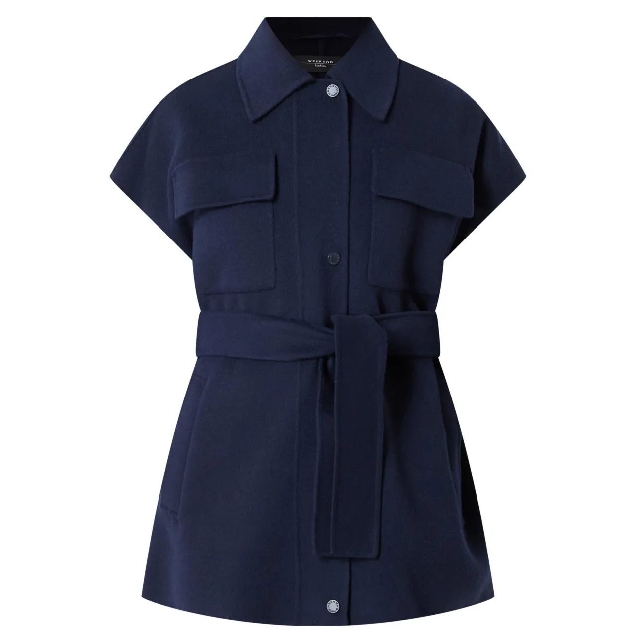 Best Elegia Belted Overshirt Women Coats & Jackets
