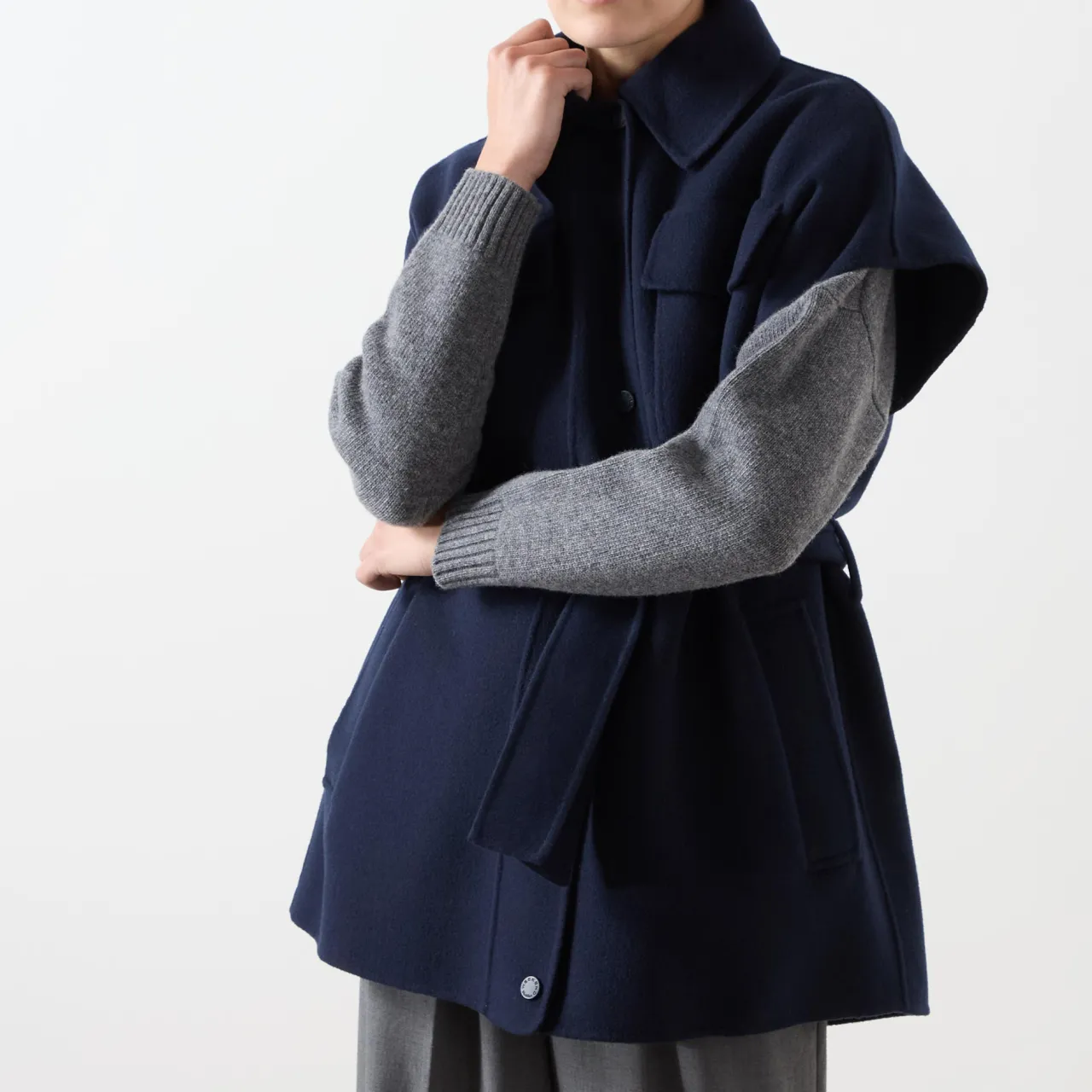 Best Elegia Belted Overshirt Women Coats & Jackets