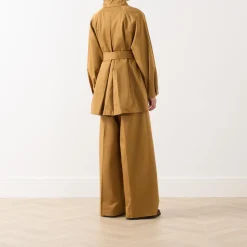 Best Elis Double-Breasted Belted Trench Coat Women Coats & Jackets