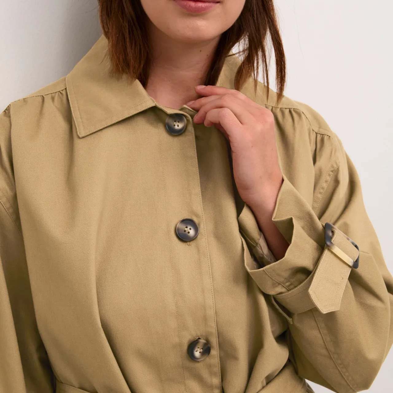 Online Elise Single-Breasted Trench Coat Women Coats & Jackets