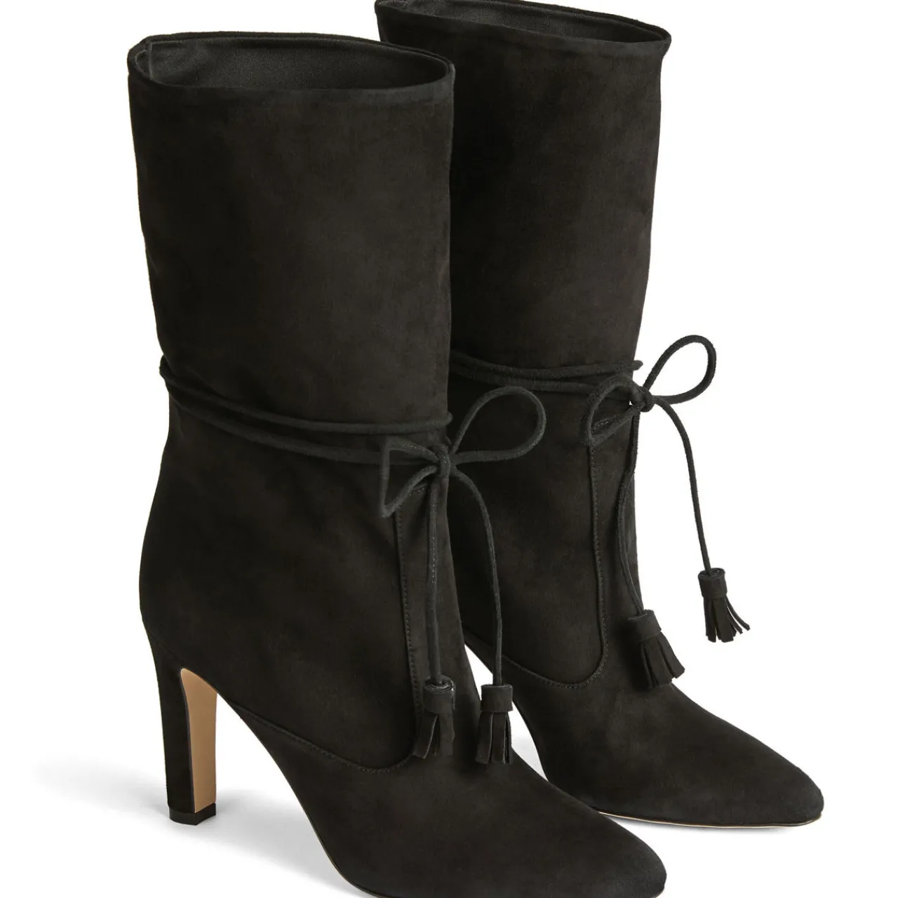 Eliza Tassel-Detail Suede Boots Women Boots