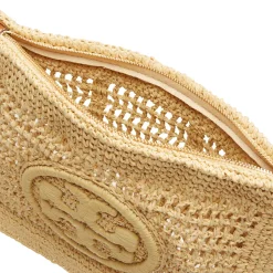 Ella Crochet Logo Pouch Bag Women Clutch Bags