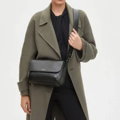 Clearance Ella Grande Grained Leather Crossbody Bag Women Crossbody Bags