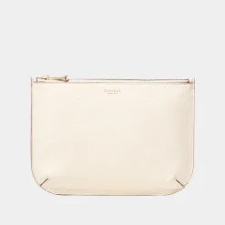 Online Ella Large Grained Leather Pouch Women Clutch Bags