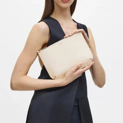 Online Ella Large Grained Leather Pouch Women Clutch Bags