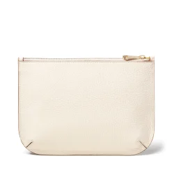 Online Ella Large Grained Leather Pouch Women Clutch Bags
