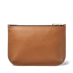 Ella Large Smooth Leather Pouch Women Clutch Bags
