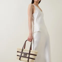 Online Ella Small Straw Basket Bag Women Top Handle Bags|Tote Bags