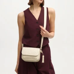 Sale Ella Weave Leather Crossbody Bag Women Crossbody Bags