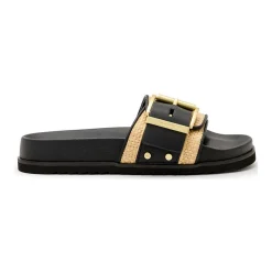 Outlet Ellie Raffia Slides Women Sandals