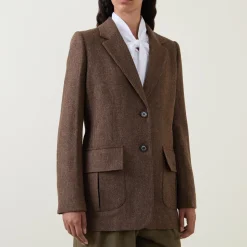 Hot Elm Single Breasted Blazer Women Coats & Jackets