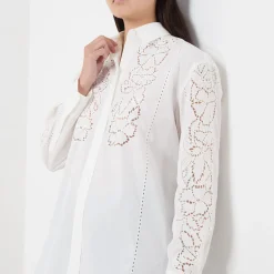 Discount Elmi Embroidered Shirt Women Tops