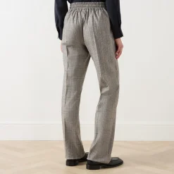New Elodia Herringbone Straight Leg Trousers Women Trousers & Shorts