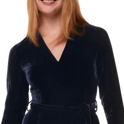 Hot Elora Velvet Wide-Leg Jumpsuit Women Jumpsuits
