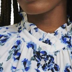 Elspeth Floral Print Blouse Women Tops