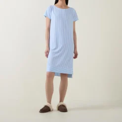 Best Elva Stripe Night Dress Women Sleepwear