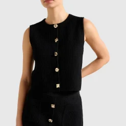 Elyse Knitted Tank Top Women Tops