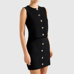 Elyse Knitted Tank Top Women Tops