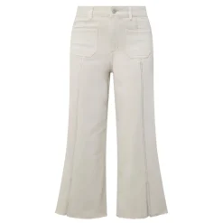 New Embellished Cropped Culotte Jeans Women Denim