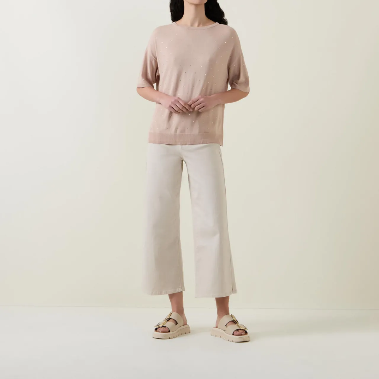 Sale Embellished Knit Top Women Tops