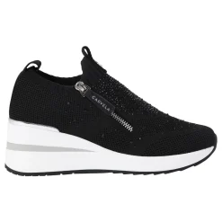 Outlet Embellished Zip-Knit Platform Trainers Women Trainers