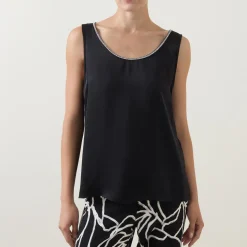 Sale Embellished-Trim Tank Top Women Tops