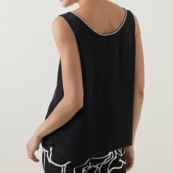 Sale Embellished-Trim Tank Top Women Tops