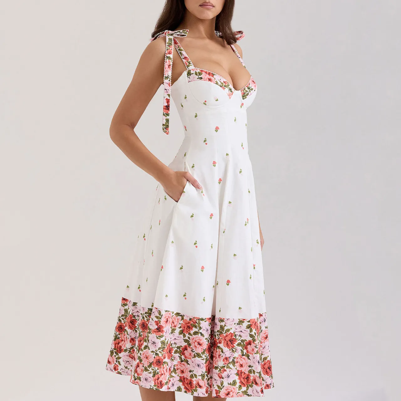 Online Emely Floral Sundress Women Dresses
