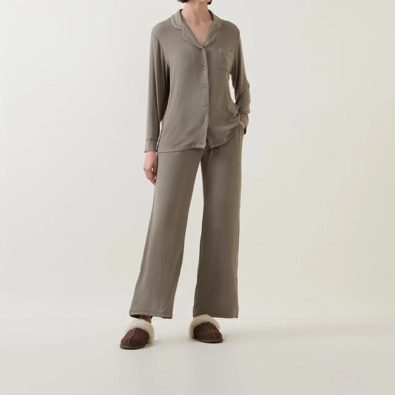 Outlet Emilia Ribbed Pyjama Set Women Sleepwear