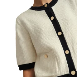 Emily Contrast Trim Cardigan Women Sweaters & Cardigans