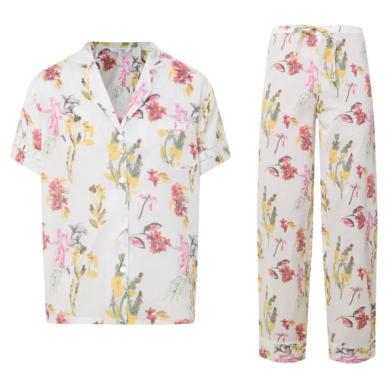 English Rose Pyjama Set Women Sleepwear