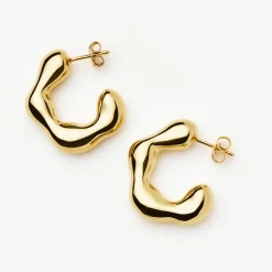 Hot Eny Puffy Medium Hoop Earrings Women Earrings