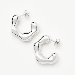 New Eny Puffy Medium Hoop Earrings Women Earrings