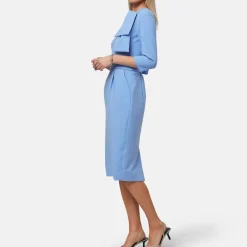 Clearance Esme Ruffle Pencil Dress Women Dresses