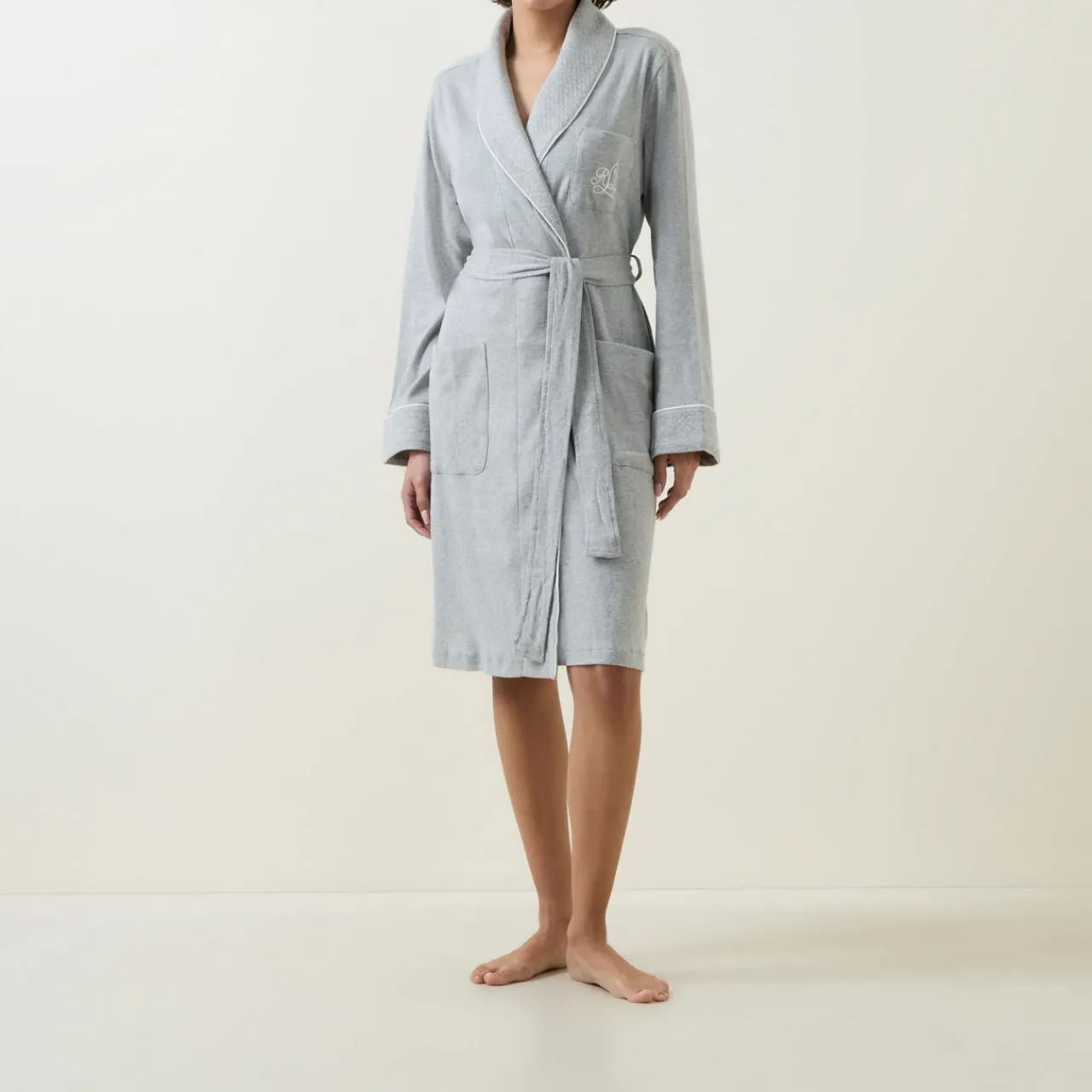 Hot Essential 40 Logo Belted Robe Women Sleepwear