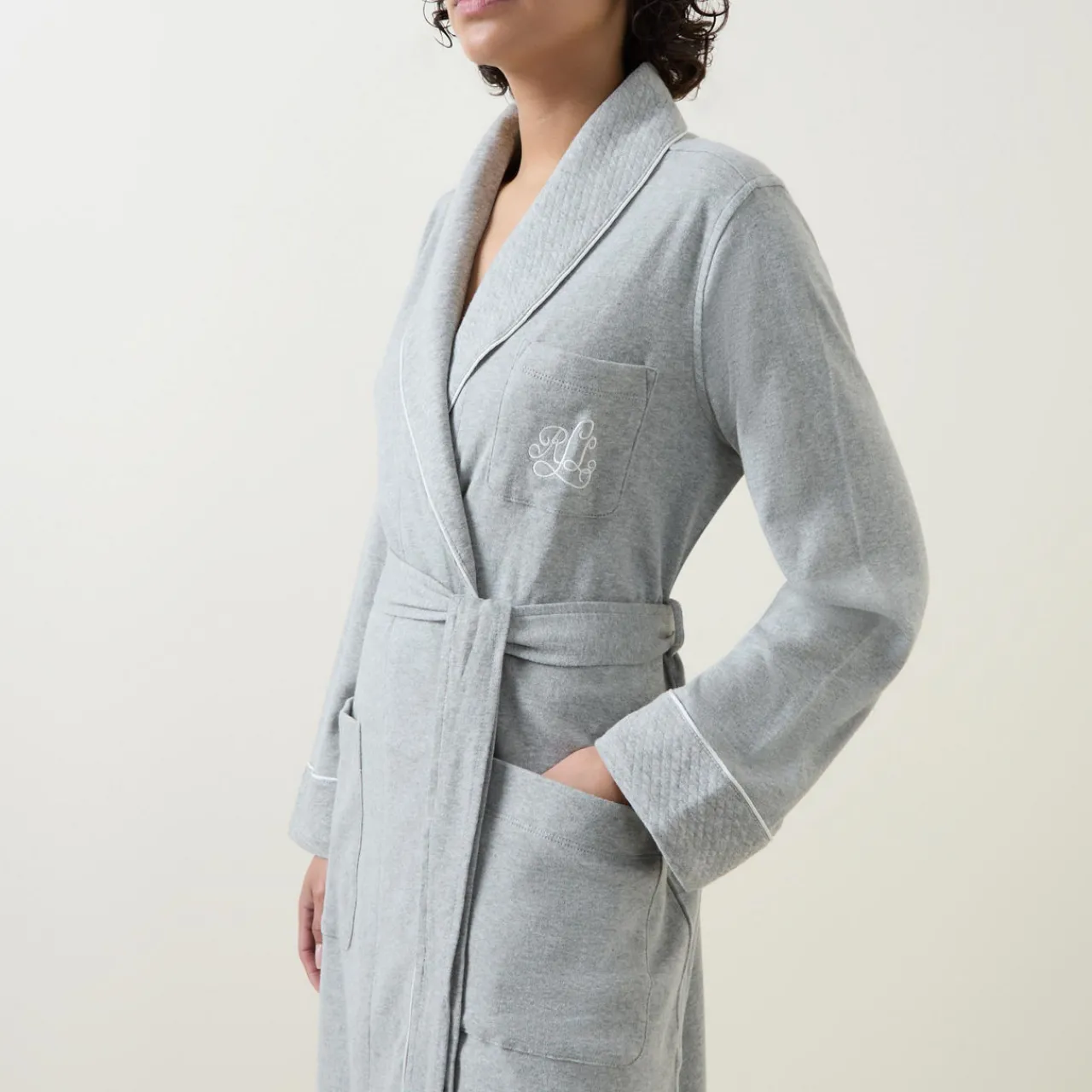Hot Essential 40 Logo Belted Robe Women Sleepwear