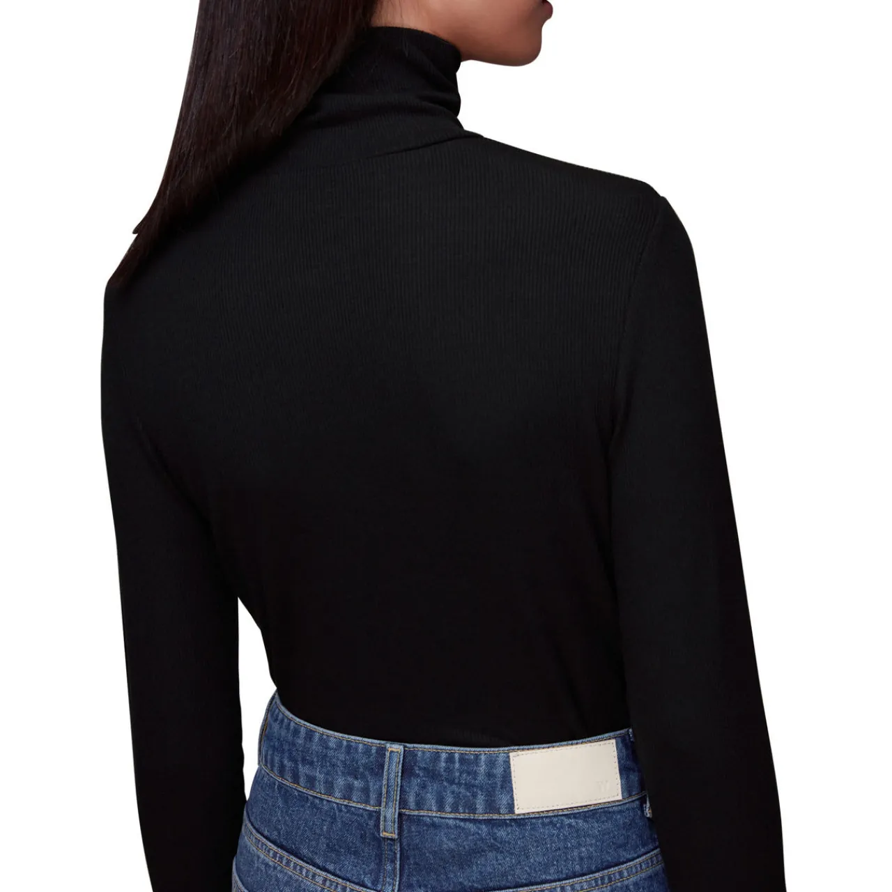 Sale Essential Ribbed Polo Neck Women Sweaters & Cardigans