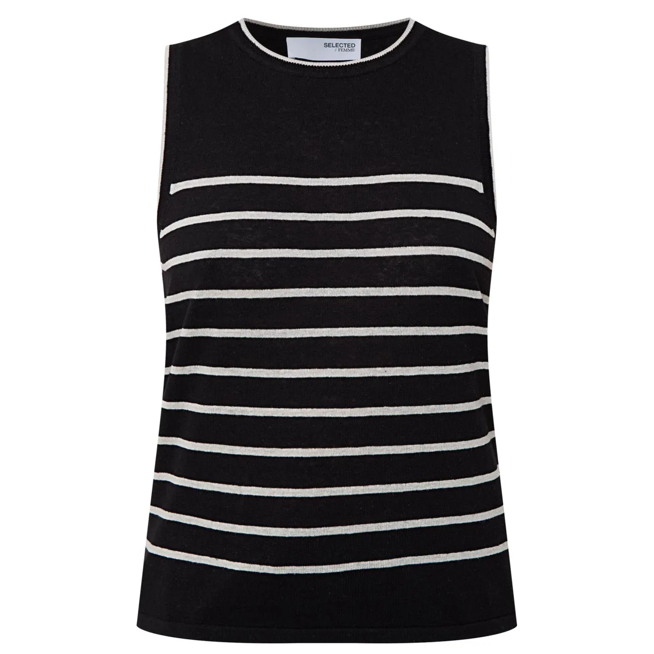 Discount Esther Striped Knit Tank Top Women Sweaters & Cardigans