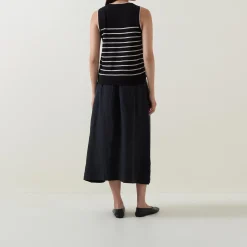 Discount Esther Striped Knit Tank Top Women Sweaters & Cardigans