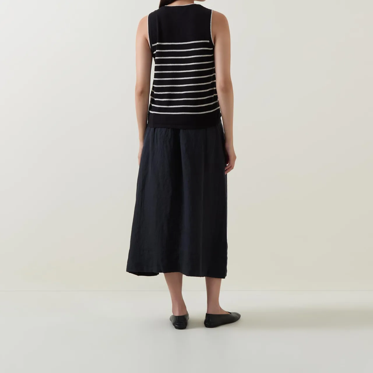 Discount Esther Striped Knit Tank Top Women Sweaters & Cardigans