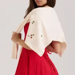 Evelina Embroidered Cardigan Women Sweaters & Cardigans