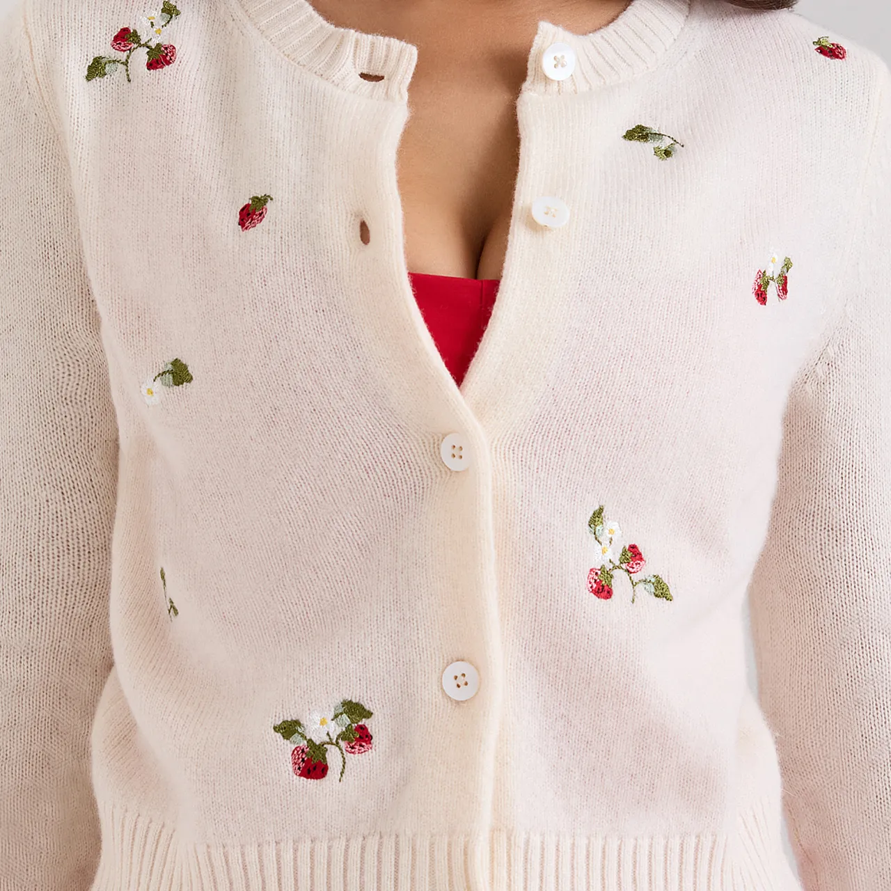 Evelina Embroidered Cardigan Women Sweaters & Cardigans