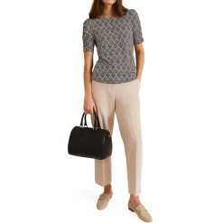 Hot Evelyn Geo Print Top Women Tops
