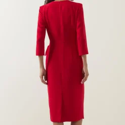 Online Everly Flower Appliqué Pencil Dress Women Dresses